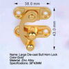 Large Die-cast Horn Lock43×38mm